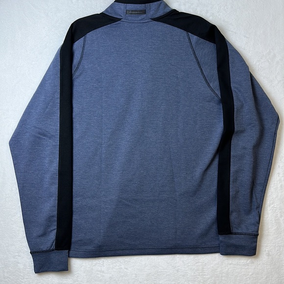 Hawke Co Men's Blue Black Pullover Sweater 1/2 Zip Large - Picture 11 of 13